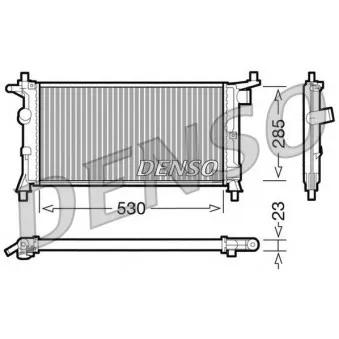 Radiateur, refroidissement du moteur DENSO DRM20037
