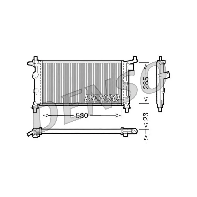 Radiateur, refroidissement du moteur DENSO DRM20037