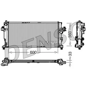Radiateur, refroidissement du moteur DENSO DRM20039