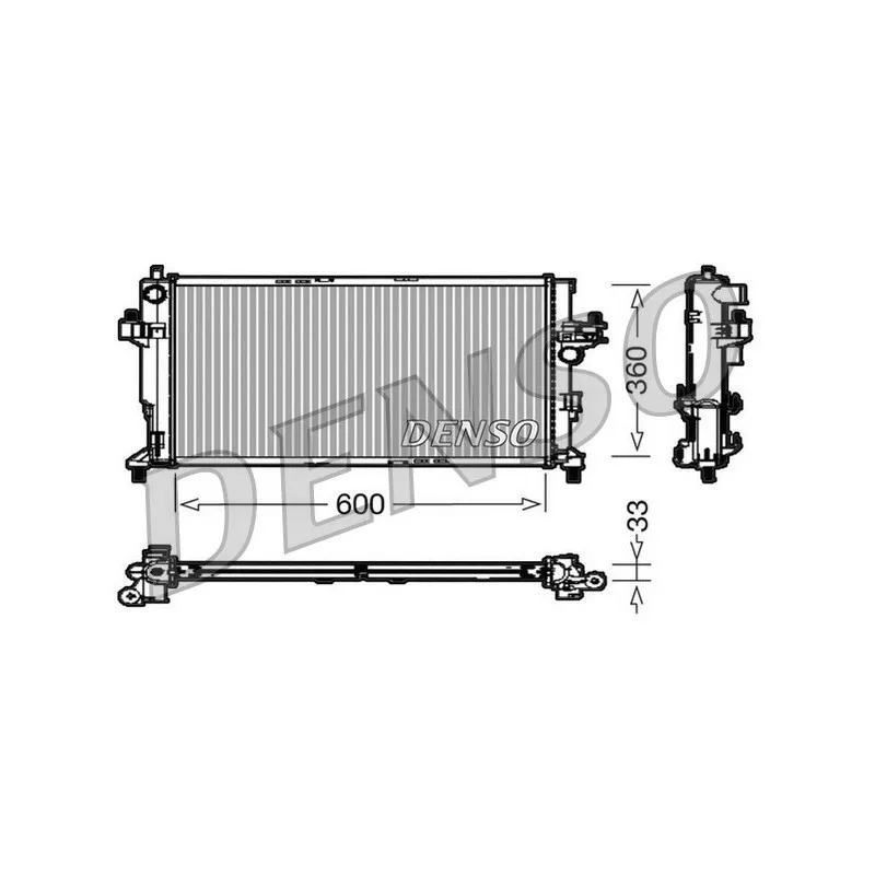 Radiateur, refroidissement du moteur DENSO DRM20039