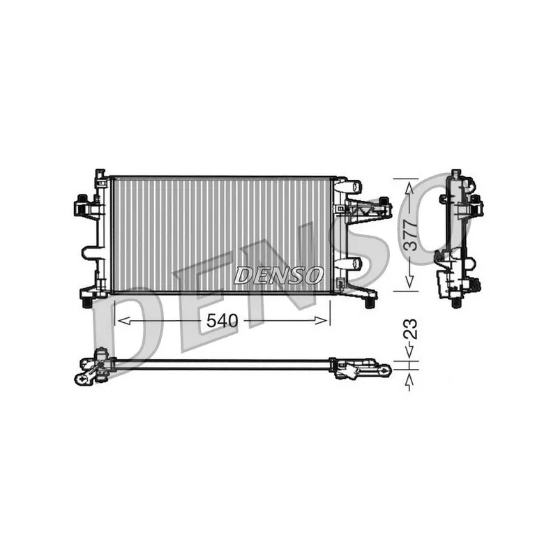 Radiateur, refroidissement du moteur DENSO DRM20040
