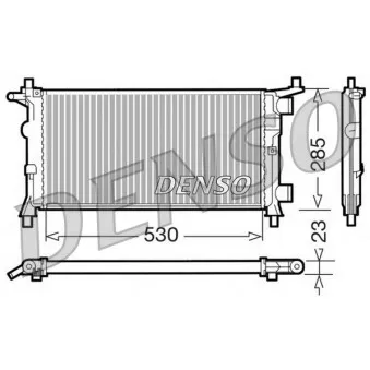 Radiateur, refroidissement du moteur DENSO DRM20041