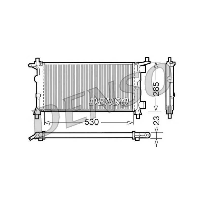 Radiateur, refroidissement du moteur DENSO DRM20041