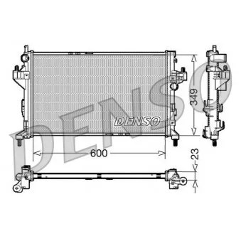 Radiateur, refroidissement du moteur DENSO DRM20045