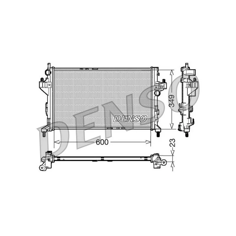 Radiateur, refroidissement du moteur DENSO DRM20045