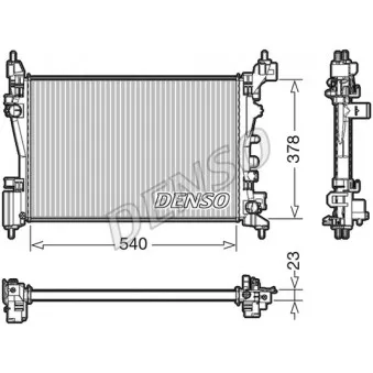 Radiateur, refroidissement du moteur DENSO DRM20046