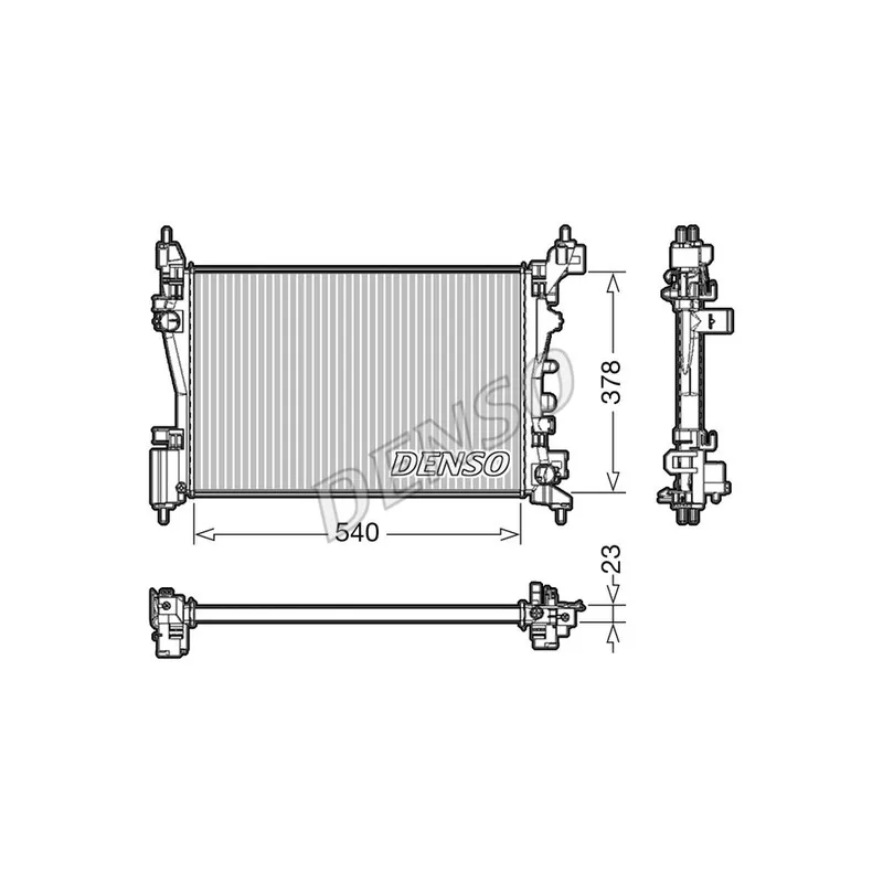 Radiateur, refroidissement du moteur DENSO DRM20046