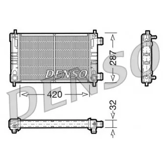 Radiateur, refroidissement du moteur DENSO DRM20063