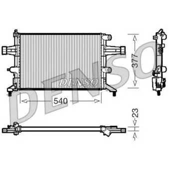 Radiateur, refroidissement du moteur DENSO DRM20080