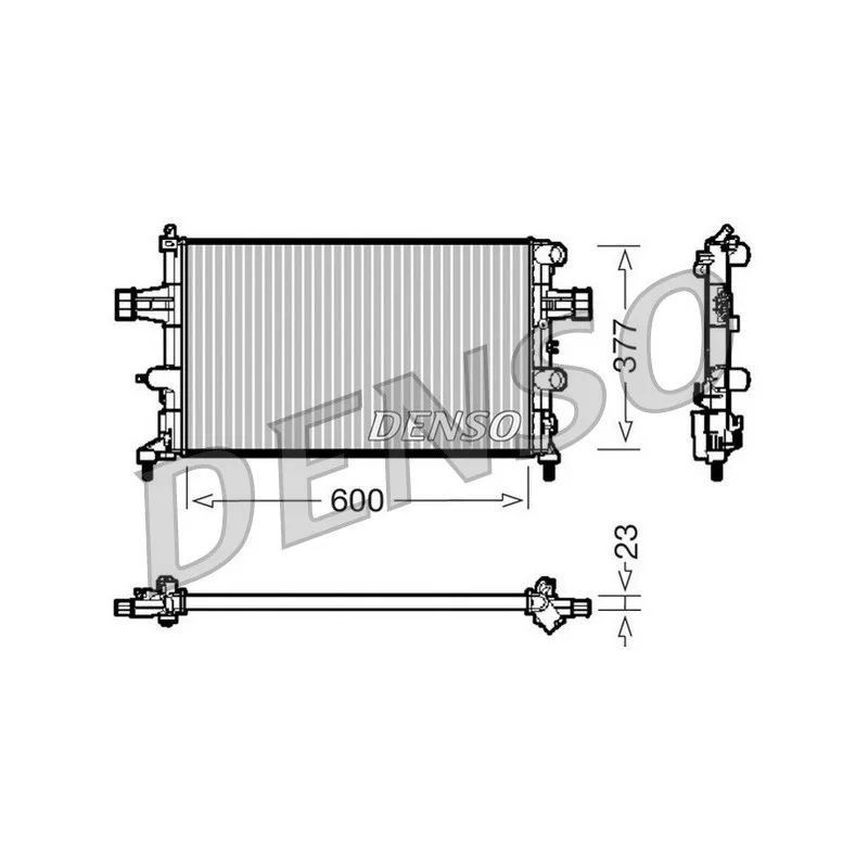 Radiateur, refroidissement du moteur DENSO DRM20081