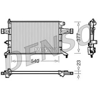 Radiateur, refroidissement du moteur DENSO DRM20082