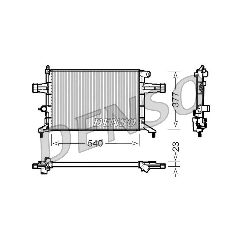 Radiateur, refroidissement du moteur DENSO DRM20082