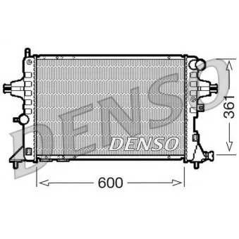 Radiateur, refroidissement du moteur DENSO DRM20084