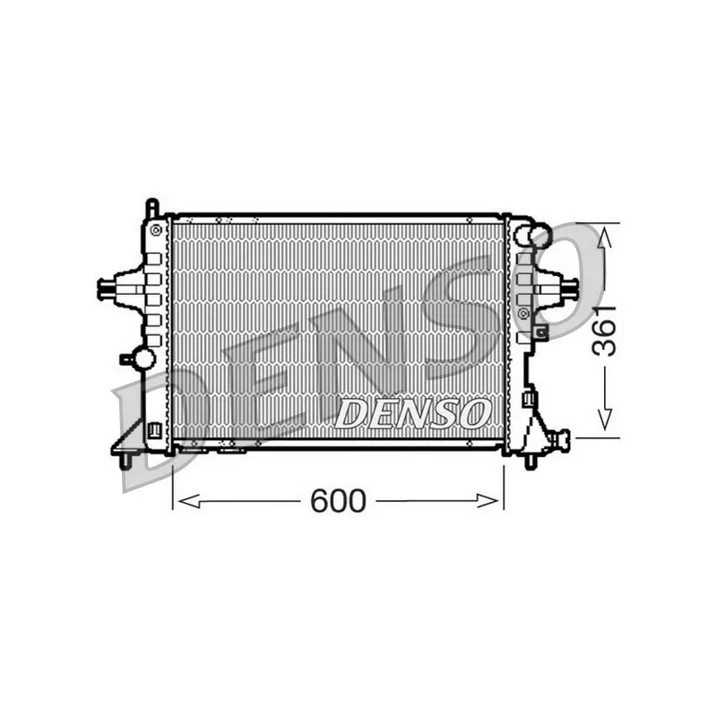 Radiateur, refroidissement du moteur DENSO DRM20084