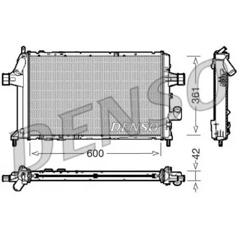 Radiateur, refroidissement du moteur DENSO DRM20085