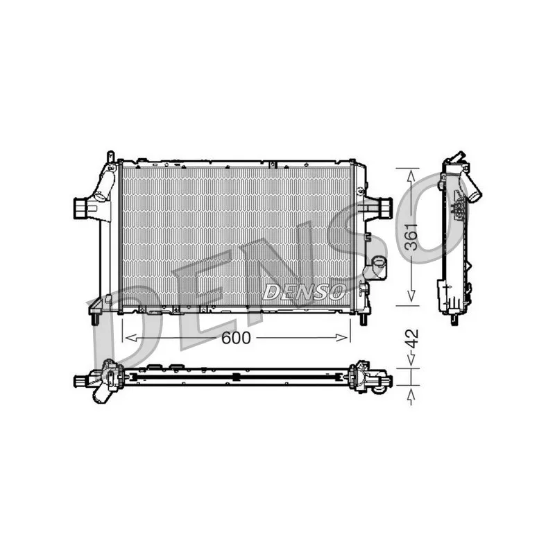 Radiateur, refroidissement du moteur DENSO DRM20085