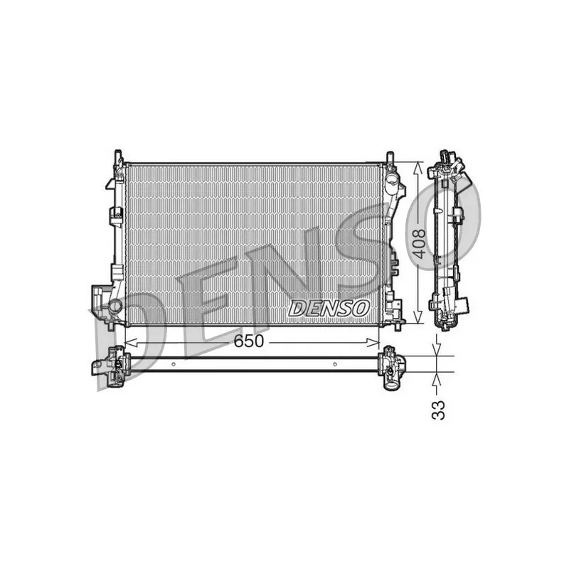 Radiateur, refroidissement du moteur DENSO DRM20087