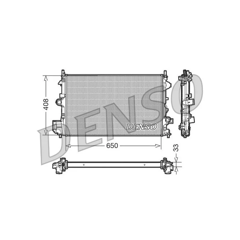 Radiateur, refroidissement du moteur DENSO DRM20088