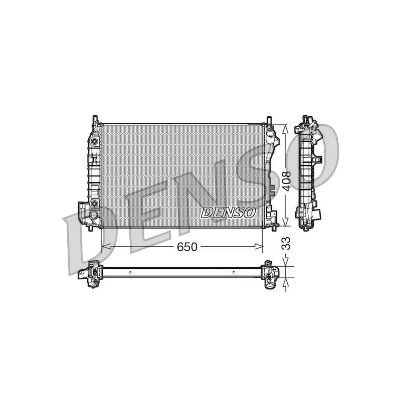 Radiateur, refroidissement du moteur DENSO DRM20089