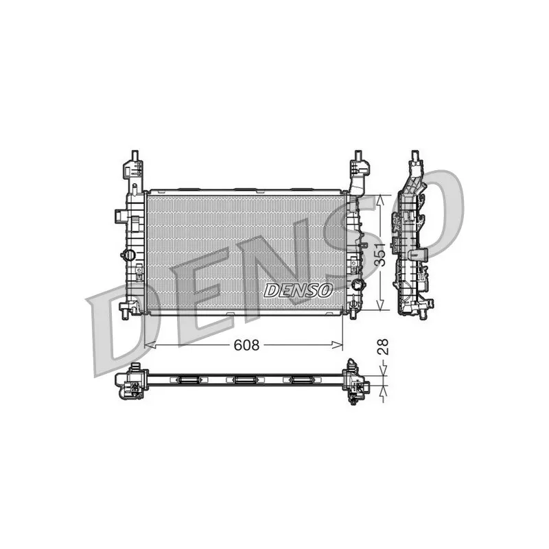 Radiateur, refroidissement du moteur DENSO DRM20091