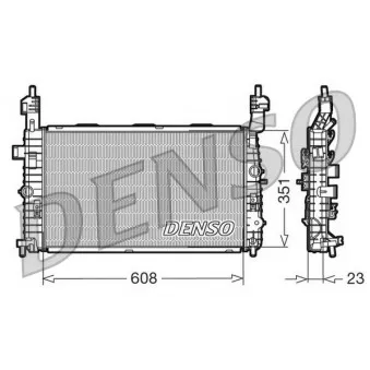 Radiateur, refroidissement du moteur DENSO DRM20093