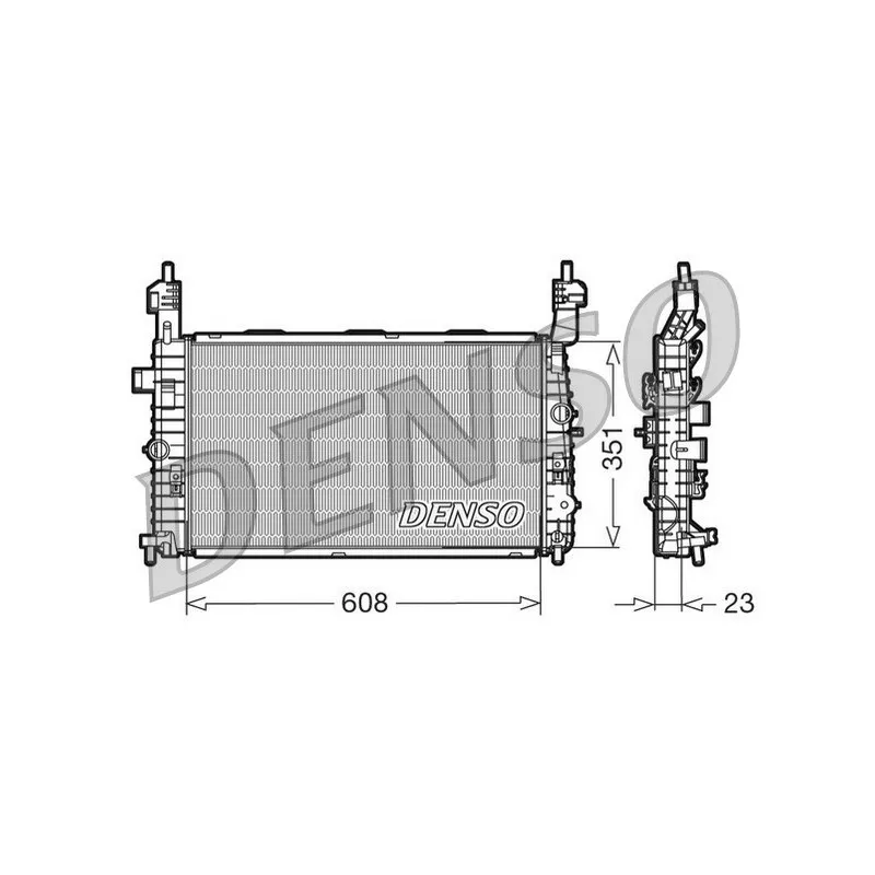 Radiateur, refroidissement du moteur DENSO DRM20093