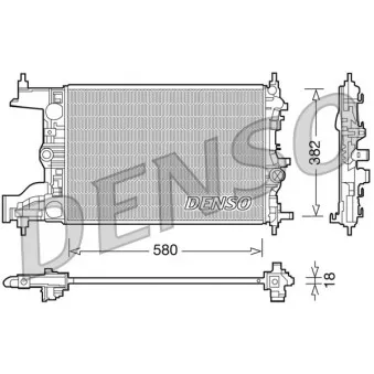 Radiateur, refroidissement du moteur DENSO DRM20094