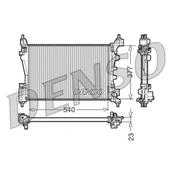 Radiateur, refroidissement du moteur DENSO DRM20095