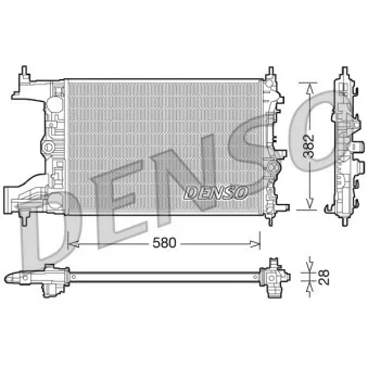 Radiateur, refroidissement du moteur DENSO DRM20096