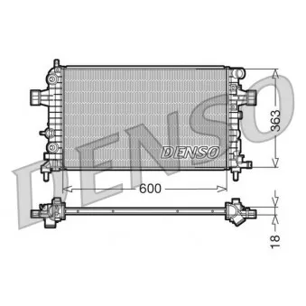 Radiateur, refroidissement du moteur DENSO DRM20101