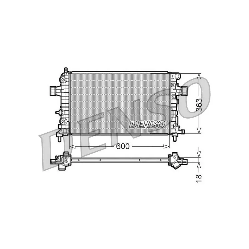 Radiateur, refroidissement du moteur DENSO DRM20101