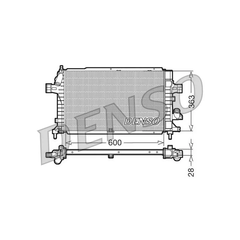 Radiateur, refroidissement du moteur DENSO DRM20102