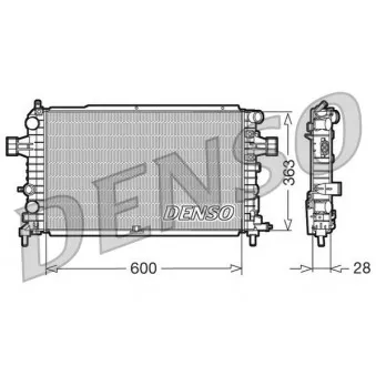Radiateur, refroidissement du moteur DENSO