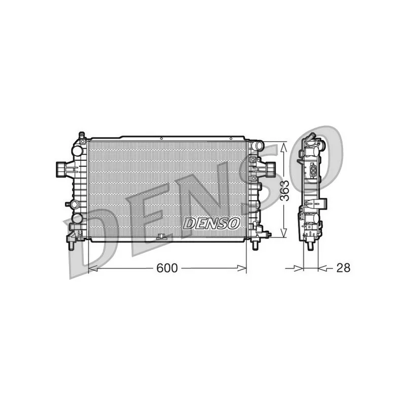 Radiateur, refroidissement du moteur DENSO DRM20105