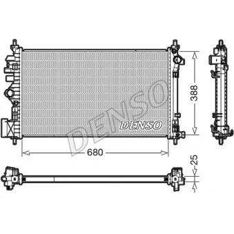 Radiateur, refroidissement du moteur DENSO DRM20107