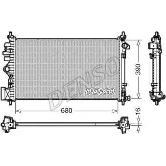 Radiateur, refroidissement du moteur DENSO DRM20111