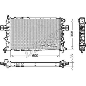 Radiateur, refroidissement du moteur DENSO DRM20112