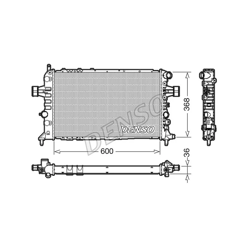 Radiateur, refroidissement du moteur DENSO DRM20112