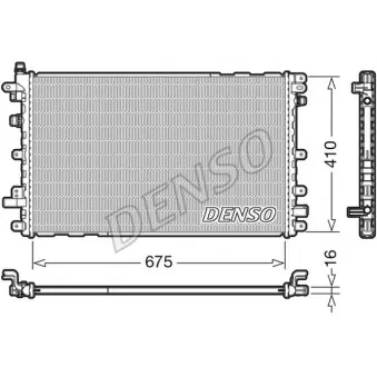 Radiateur, refroidissement du moteur DENSO DRM20113