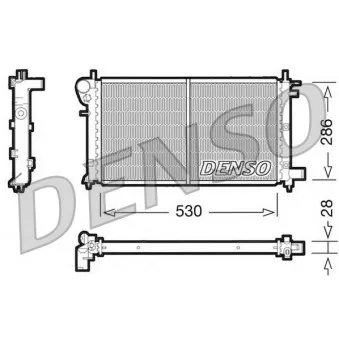 Radiateur, refroidissement du moteur DENSO DRM21003