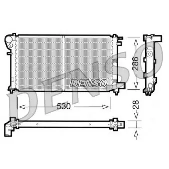 Radiateur, refroidissement du moteur DENSO DRM21004