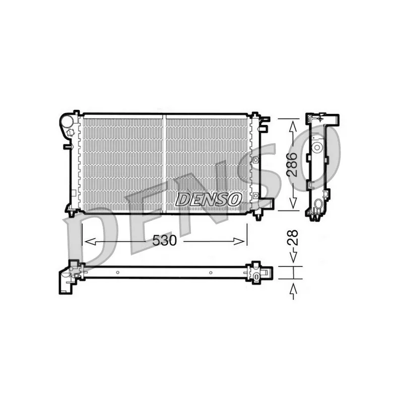 Radiateur, refroidissement du moteur DENSO DRM21004