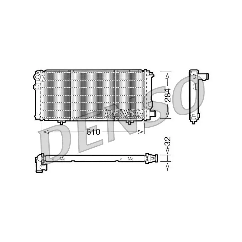 Radiateur, refroidissement du moteur DENSO DRM21010