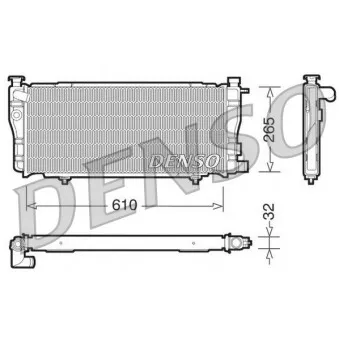 Radiateur, refroidissement du moteur DENSO DRM21012