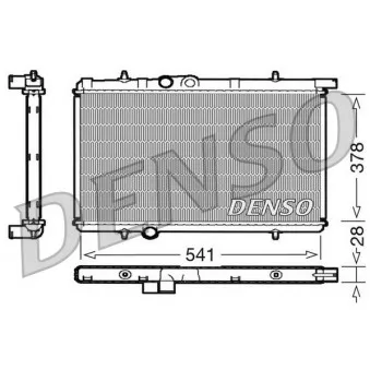 Radiateur, refroidissement du moteur DENSO DRM21021
