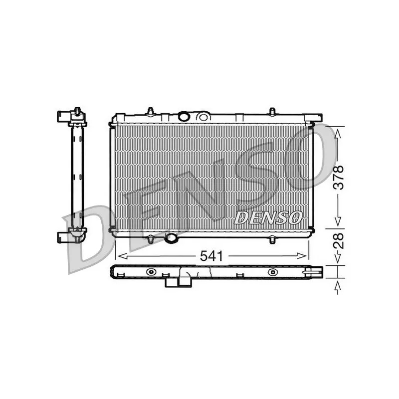 Radiateur, refroidissement du moteur DENSO DRM21021