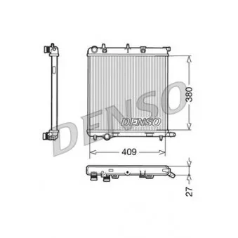 Radiateur, refroidissement du moteur DENSO DRM21026