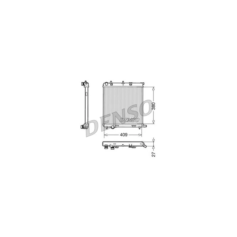 Radiateur, refroidissement du moteur DENSO DRM21026