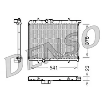 Radiateur, refroidissement du moteur DENSO DRM21031