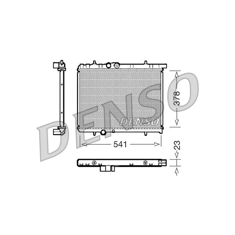 Radiateur, refroidissement du moteur DENSO DRM21031